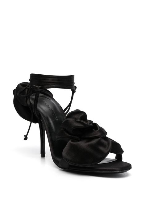 Sandali con fiori 3d in nero - donna MAGDA BUTRYM | 513723BLK